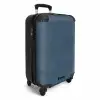 Lederen look grijs blauw NBS - Handbagage koffer - Volwassenen Unisex middel -productfoto_3d