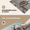 Scheepsstuur - Hout - Bruin - Zand Inductie beschemer met haakjes middel -ky-schoon-nl