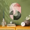 Cirkel - Abstract - Roze Wandcirkel Ovaal Forex klein -sfeer2