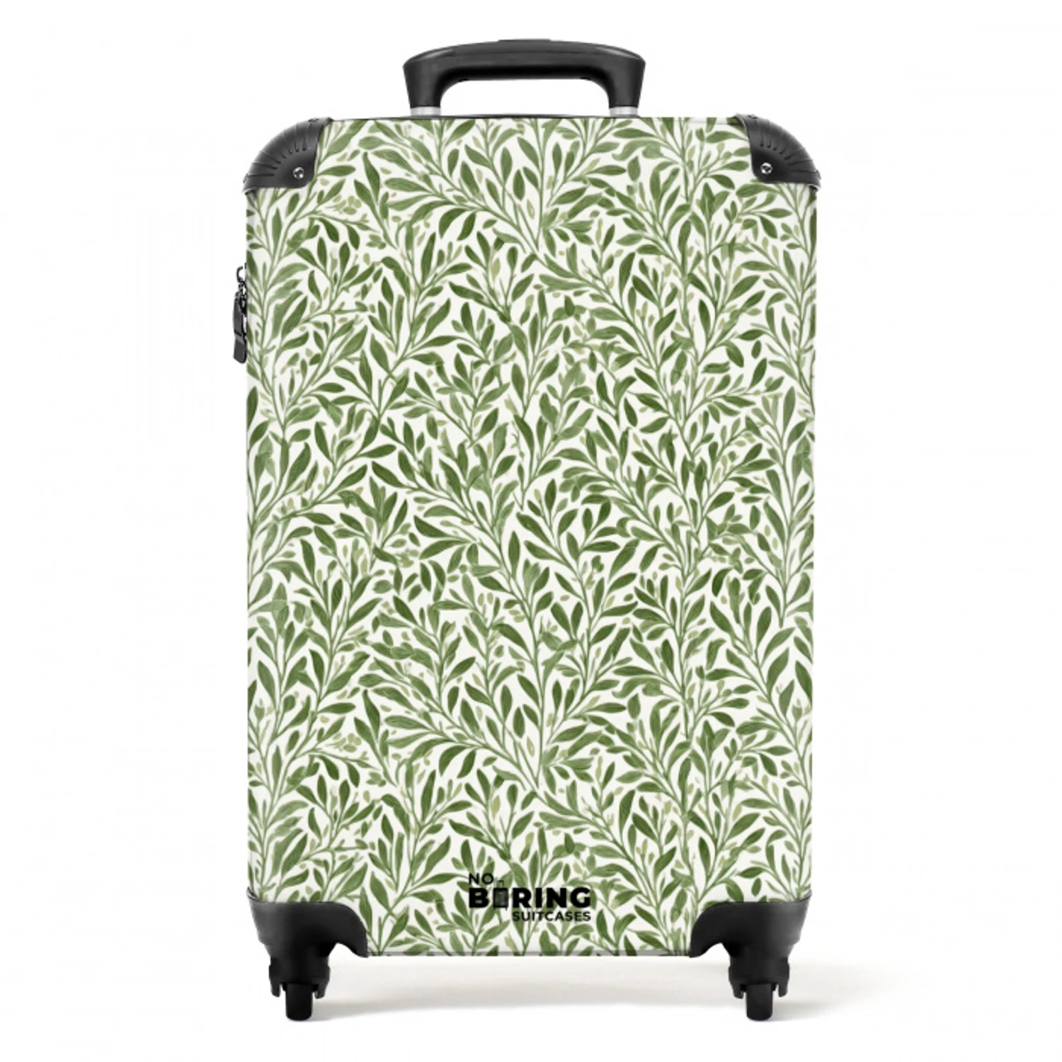 Botanisch - Takken - Groen NBS - Handbagage koffer - Volwassenen Unisex middel -productfoto_recht