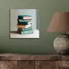 Stapel - Boeken - Groen - Daglicht aluminium wit klein -sfeer2