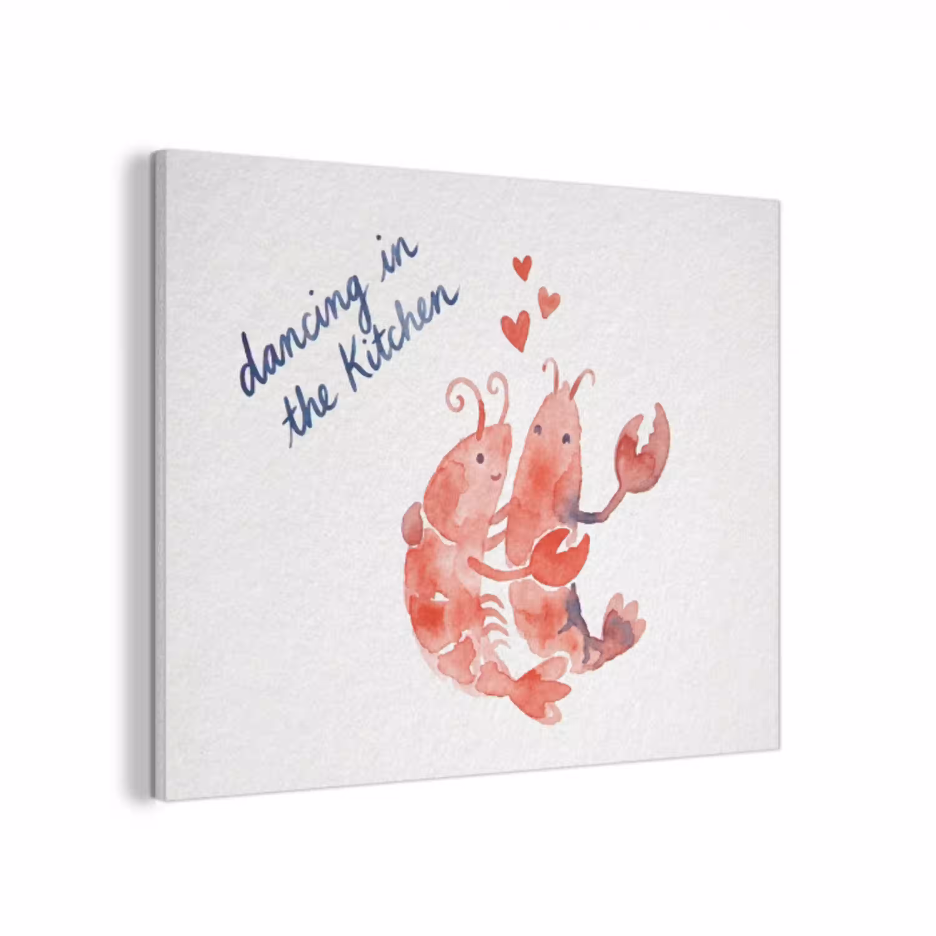 Dier - Dans - Liefde - Waterverf - Rood PET vilt klein -3d