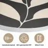 Blad - Wit - Minimalistisch Akoestische PET Vilt - Rond klein -closeup_NL