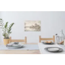 Terras - Water - Natuur - Landschap Muursticker klein -eettafel