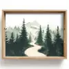 Pad - Bomen - Bos - Illustratie Dienblad Rechthoek middel -z3d_shopping