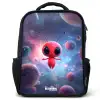 Rood Ruimtewezen in Kosmische Dans Rugzak - Zwart middel -3d