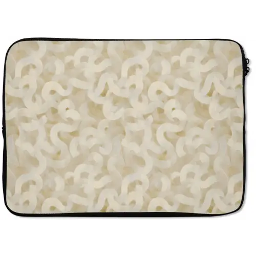 Abstract - Lijnen - Beige laptophoes neopreen klein 279 -zkaufland3dotto