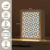 Klassiek - Geometrisch - Blauw Light Box met kabel (Tafellamp) klein 925 -USP_NL