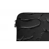 Zwart - Verf laptophoes neopreen klein -detail