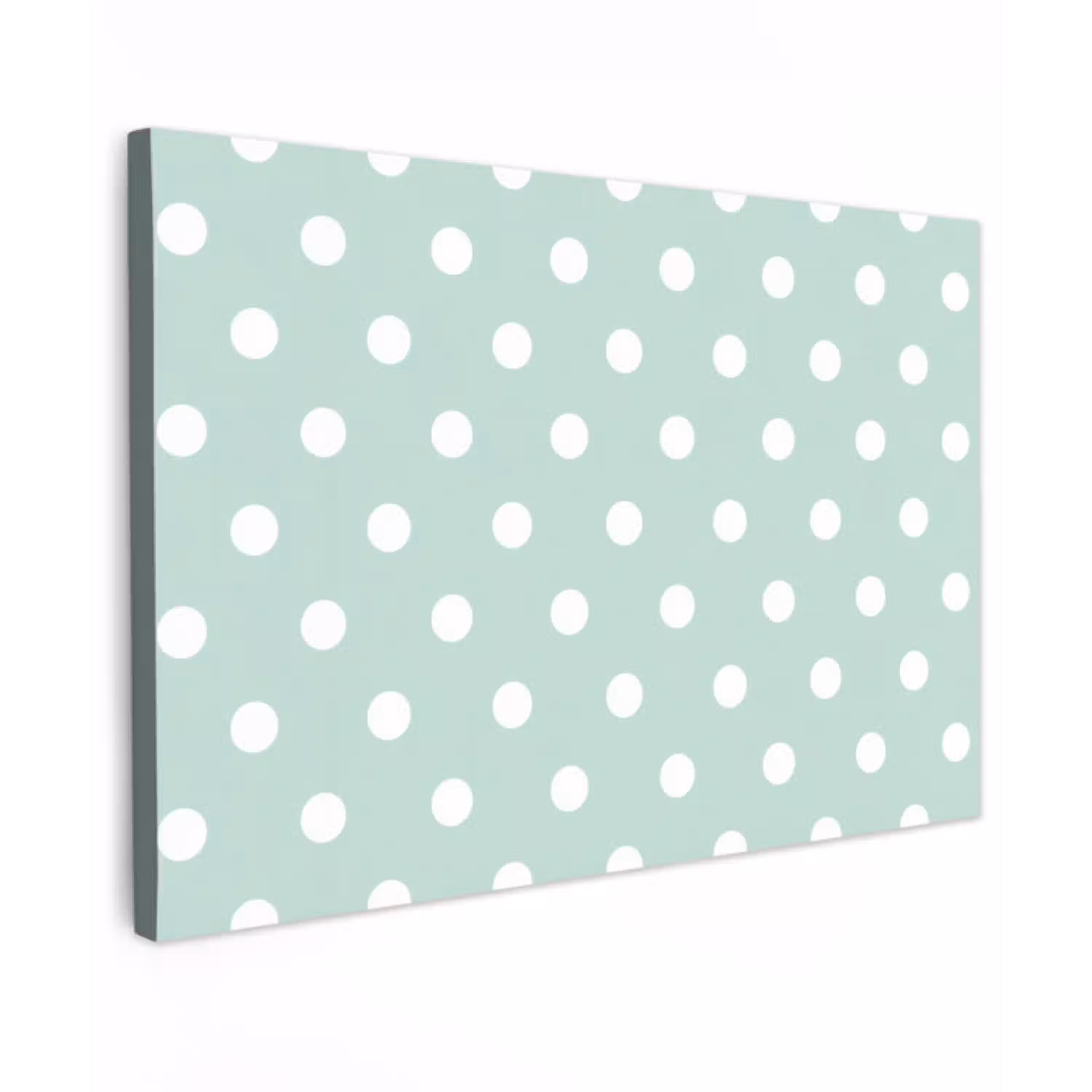 Klassiek - Polka - Groen Tuinposter op houten frame 2 cm dik klein 845 -3d