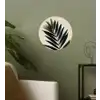 Palmblad - Donkere bladen - Subtiel Wandcirkel behangsticker klein -sfeer2