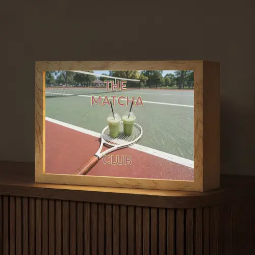 Matcha Club - Tennis - Matcha Light Box met kabel (Tafellamp) klein -z3d_website