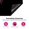 Kreeft - Glossier Rood - Zwart Inductie beschermer vinyl 3mm klein -zzzzzzz-lf-onderkant