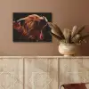 Schotse hooglander - Koe - Hoorns - Portret - Dieren PET vilt klein -sfeer4