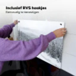 Rivier - Bevroren - Landschap - Winter Inductie beschemer met haakjes klein -ky-ophangen-nl