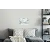 Wereldkaart - Kind - Vliegtuig Muursticker klein -slaapkamer