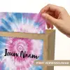 Tie dye - Abstract - Blauw - Roze Light Box met kabel (Kinderlampje) klein -USP_websiteprintNL