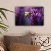 Honingbij - Paarse bloemen - Details canvas 2cm klein -sfeer1