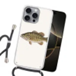 Vissen - Natuur - Vintage Hoesje iPhone 16 Pro Max met koord klein -sfeer1