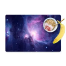 Ruimte - Sterren - Kleurrijk Placemat vinyl groot -zzzproduct_Kitchenyeah-website