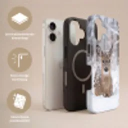Hert - Sneeuw - Bos - Dieren - Vertederend Toughcase MagSafe Apple iPhone 17 klein -USP_Lagen_NL