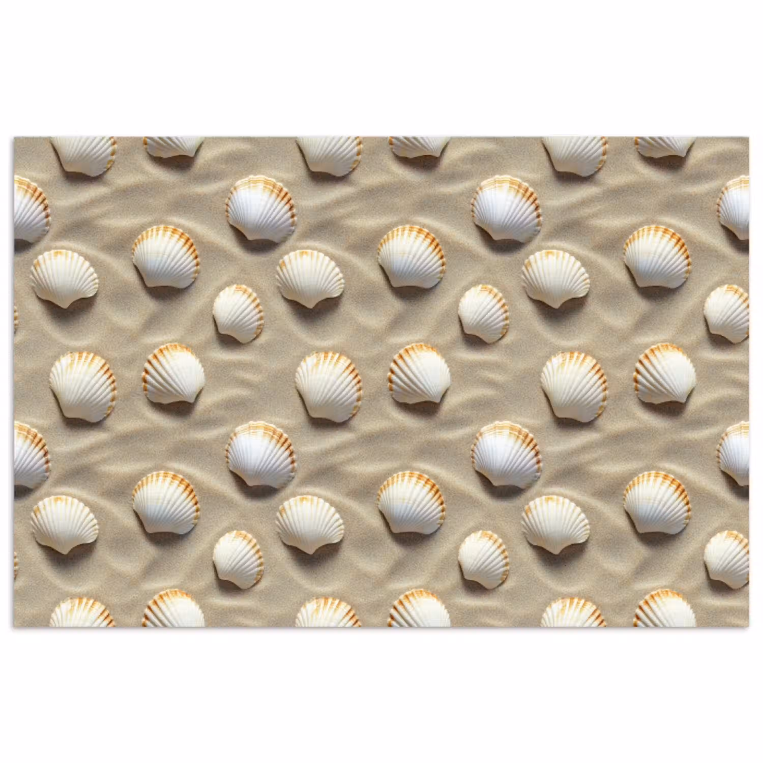 Schelpen - Zand - Maritiem poster papier klein 62 -3d