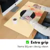 Vinylplaat - Zwart - Verfspatten - Retro Muismat XXL klein -sfeer3
