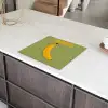 Banaan - Minimalistisch - Geel Inductie beschermer vinyl 3mm middel -sfeer8