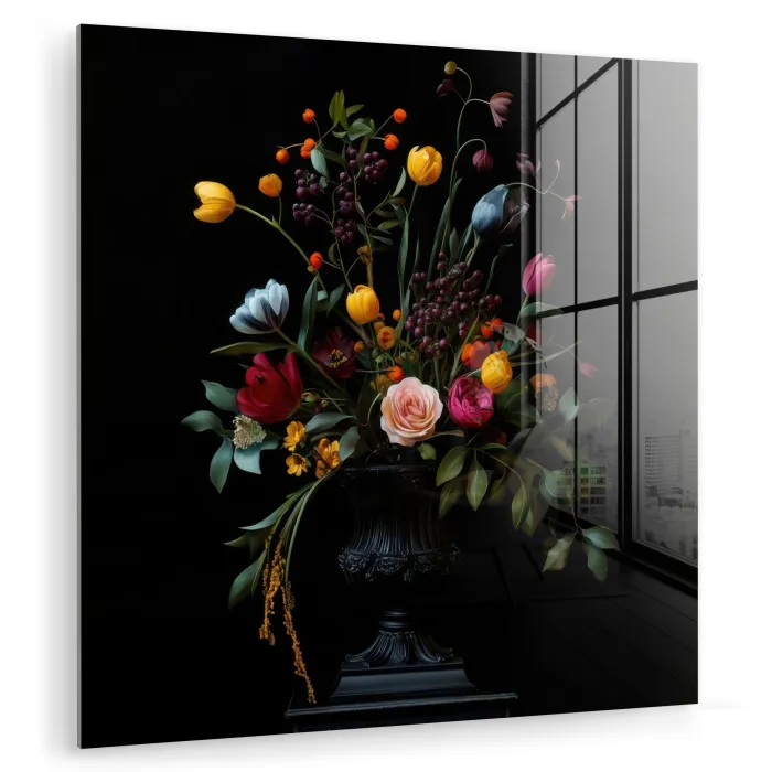Klassiek - Vaas - Boeket - Bloemen plexiglas 5mm klein -zzzproduct_nieuw