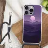 Heuvels - Paars - Mist - Zon Hoesje iPhone 16 Pro Max met koord klein -sfeer4