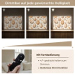 Paaseieren - Bruin - Bloemen Light Box met batterij (Wandlamp) middel -USP_dimbaarDE