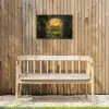 Poort - Planten - Zonsondergang Tuinposter op houten frame 2 cm dik klein -sfeer4