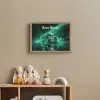 Vrachtwagen - Stad - Groen - Neon Light Box met batterij (Wandlamp kind) middel -sfeer2_kind
