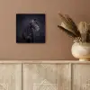 Portret - Paard - Donker aluminium wit klein -sfeer4