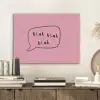 Tekstwolkje - BLAH BLAH BLAH - Roze PET vilt klein -sfeer1