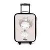 Prinses met krulletjes Kinderkoffer - Zwart klein -3d