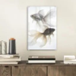 Goudvissen - Modern - Wit plexiglas 5mm klein -sfeer1