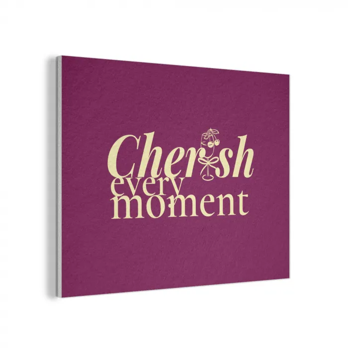 Cherish every moment - Cocktailglas - Bordeaux PET vilt klein -3d