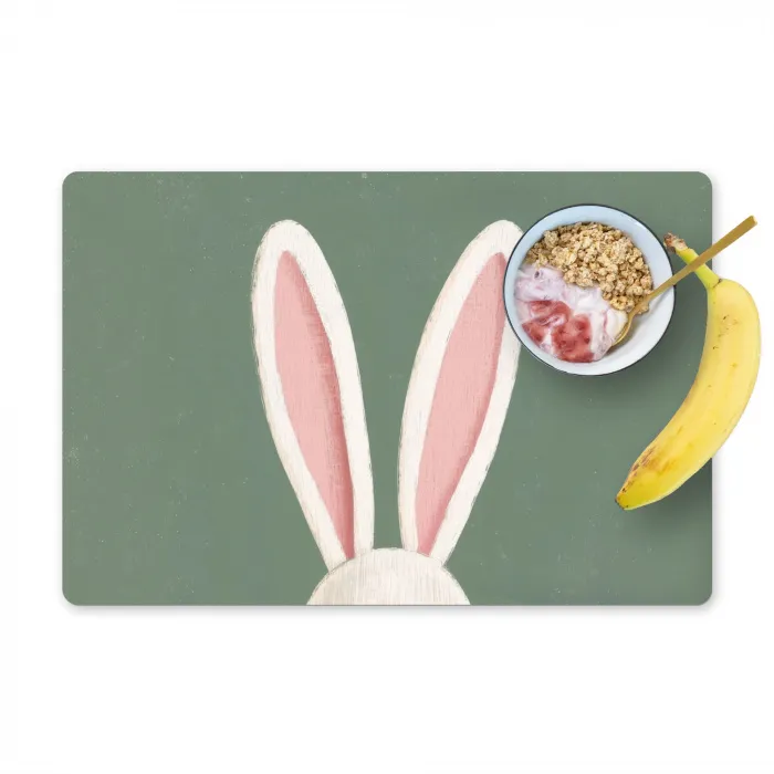 Hazen - Oren - Roze Placemat vinyl groot -zzzproduct_Kitchenyeah-website