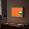 Cool - Oranje - Groen Light Box met batterij (Wandlamp) middel -sfeer1