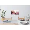 Watercolor - Goud - Roze - Abstract - Kunst Muursticker klein -eettafel