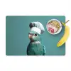 Parkiet - Vogel - Koksmuts - Cute Placemat vinyl groot -zzzproduct_Kitchenyeah-website