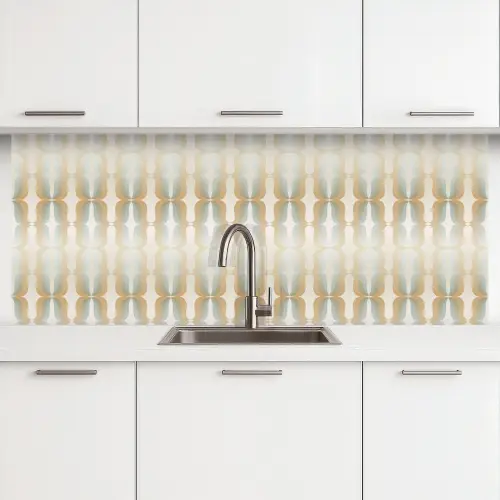 Vintage - Jaren 60 - Patronen - Ornament keuken achterwand 2 middel 871 -3d