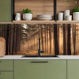 Bos - Mist - Zonlicht keuken achterwand 2 middel -sfeer3