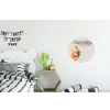 Cupcake - Zoet - Kers Wandcirkel aluminium klein -kinderkamer