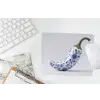Chilipeper - Keramiek - Blauw muismat rubber klein -witbureau