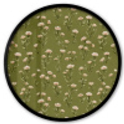 Landelijk - Bloemen -  Groen Fotolijst rond zonder passe partout klein 856 -3d