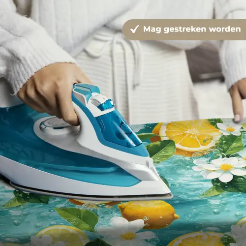 Citroen - Bloemen - Bruisend - Water Wandkleed katoen klein 269 -sfeer9