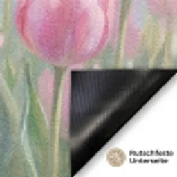 Tulpen - Veld - Lente - Roze Deurmat klein -antislip_DE