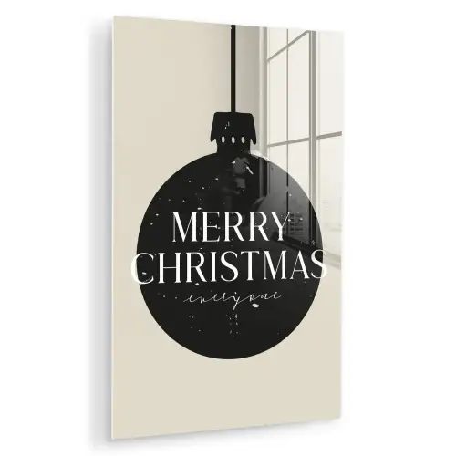 Kerstballen - Japandi - Christmas - Zwarte kerstballen plexiglas 5mm klein -zzzproduct_nieuw